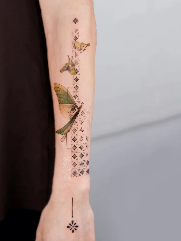 color illustrative tatouage sur forearm #43578 | Artiste tatoueur Ege Onat Gezer