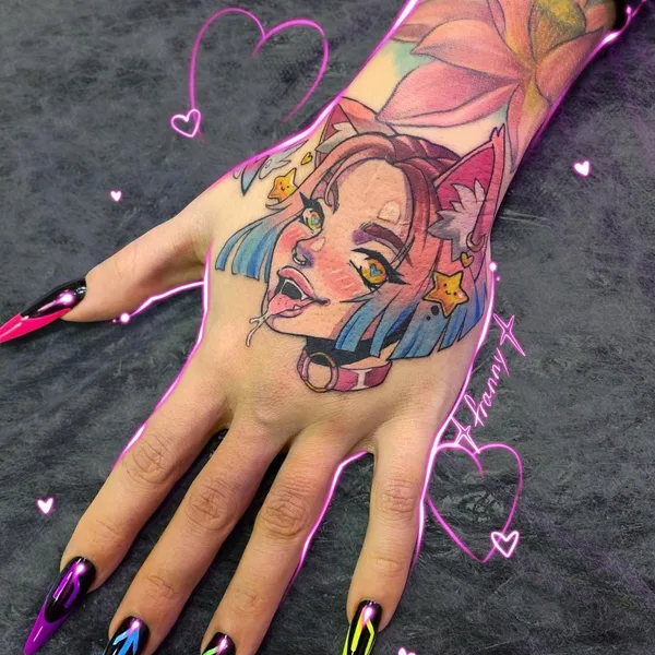 New School tattoo by Франни in Saint Petersburg