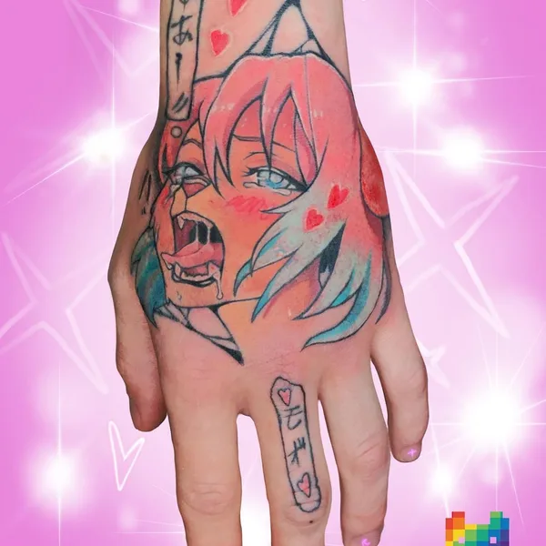 New School tattoo by Франни in Saint Petersburg