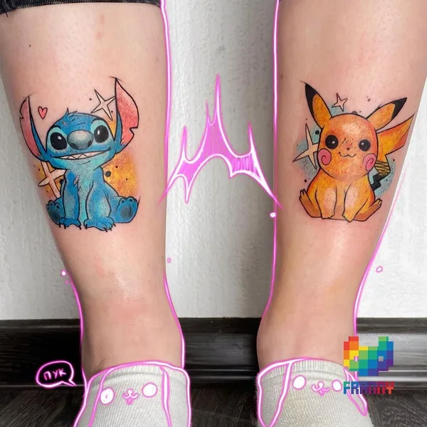 New School tattoo by Франни in Saint Petersburg