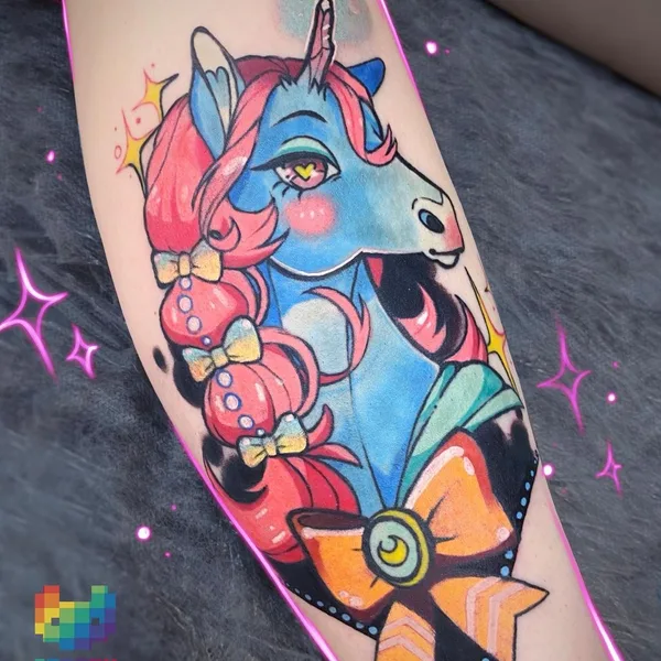 New School tattoo by Франни in Saint Petersburg