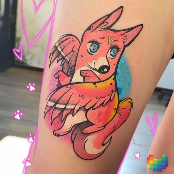 New School tattoo by Франни in Saint Petersburg