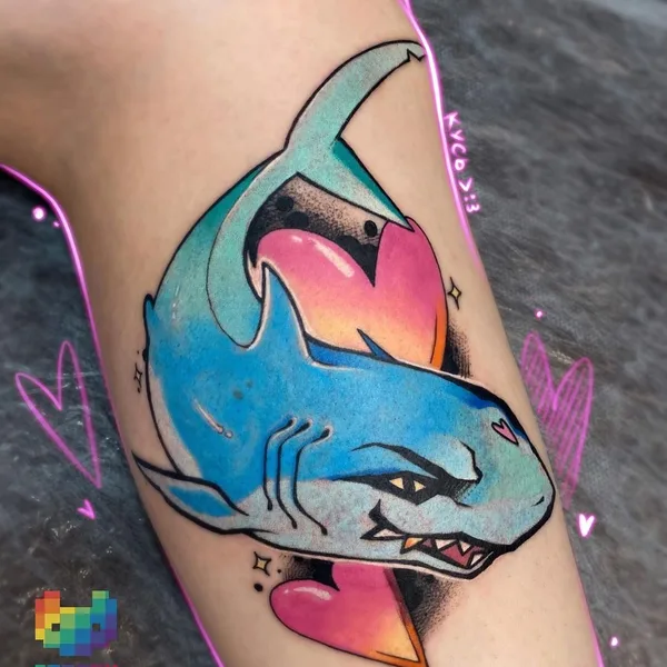 New School tattoo by Франни in Saint Petersburg
