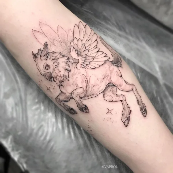Graphic tattoo by Елизавета Панкова in Saint Petersburg