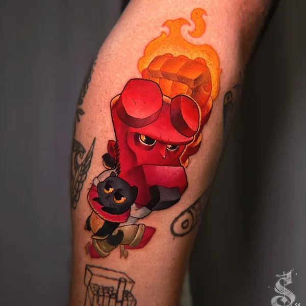 New School tattoo by Serenna Vortex in Saint Petersburg