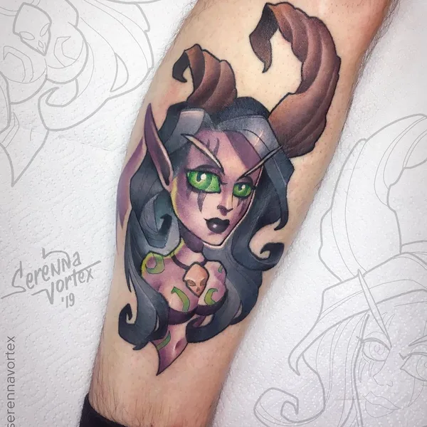 New School tattoo by Serenna Vortex in Saint Petersburg