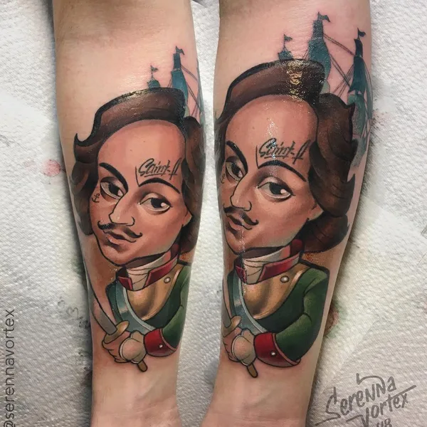 New School tattoo by Serenna Vortex in Saint Petersburg