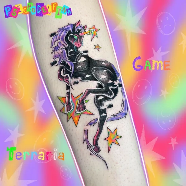 New School tattoo by Дельфина Норзова in Saint Petersburg
