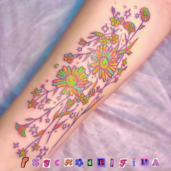 New School tattoo by Дельфина Норзова in Saint Petersburg
