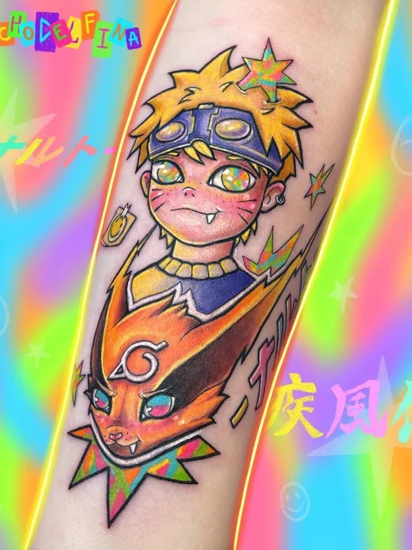 color anime Tatuaggio su forearm #43670 | Tatuatore Дельфина Норзова