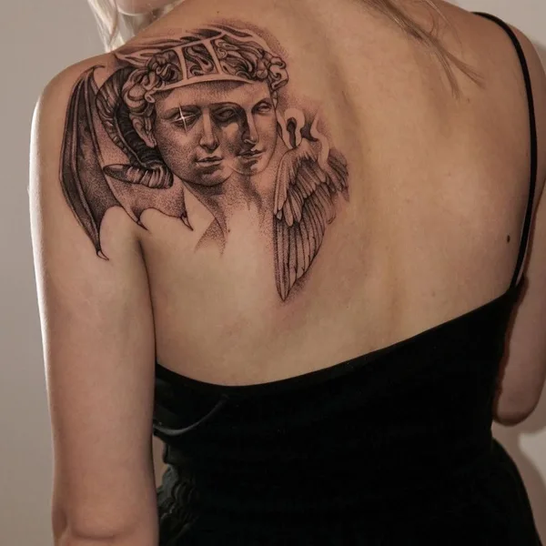 Graphic tattoo by Иван Невский in Saint Petersburg