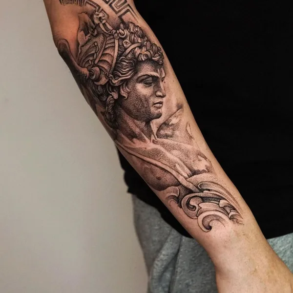 Graphic tattoo by Иван Невский in Saint Petersburg