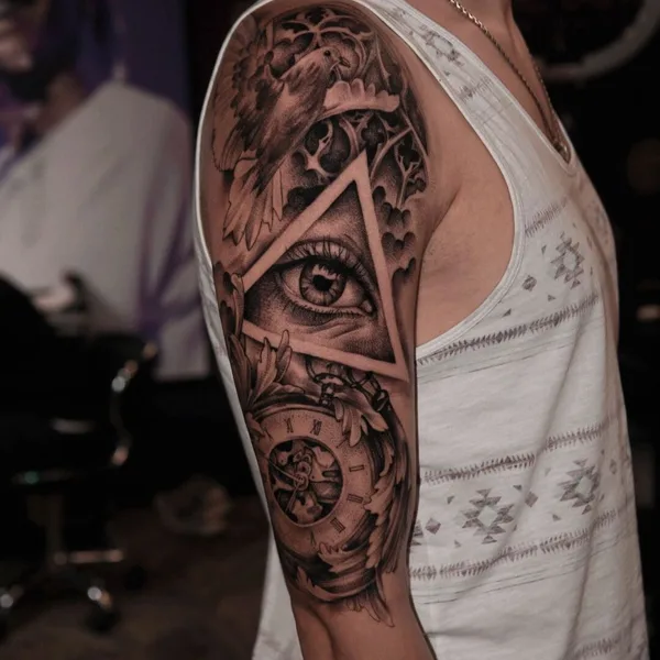 Graphic tattoo by Иван Невский in Saint Petersburg