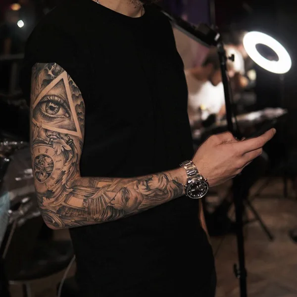 Graphic tattoo by Иван Невский in Saint Petersburg