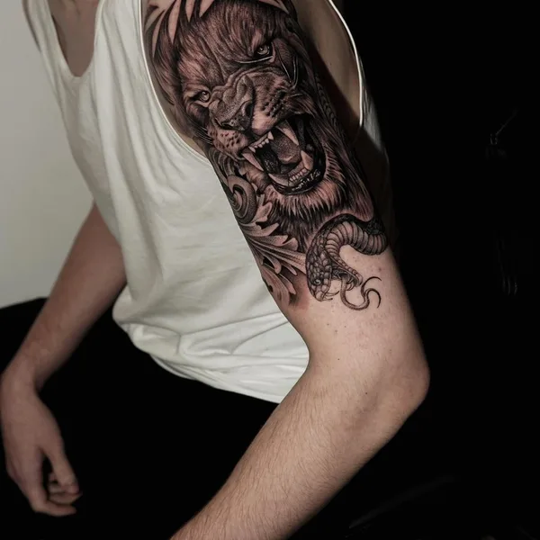 Graphic tattoo by Иван Невский in Saint Petersburg