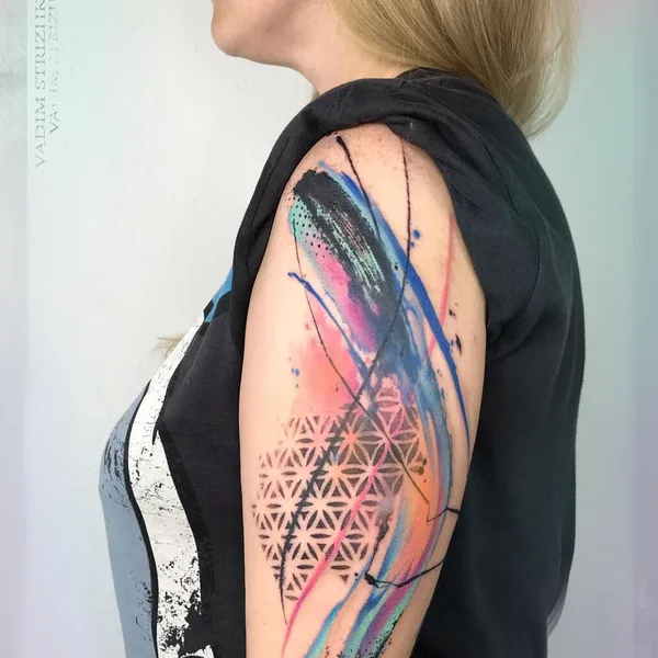 Абстрактная tattoo by Вадим Стрижко in Москва