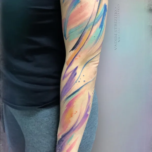 Абстрактная tattoo by Вадим Стрижко in Москва
