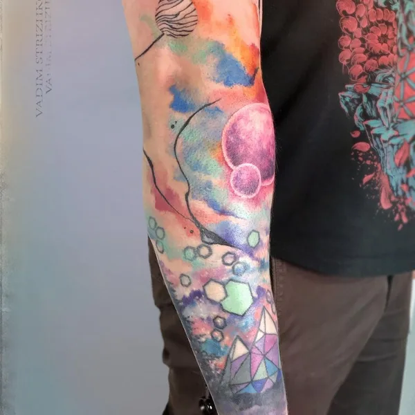 Абстрактная tattoo by Вадим Стрижко in Москва