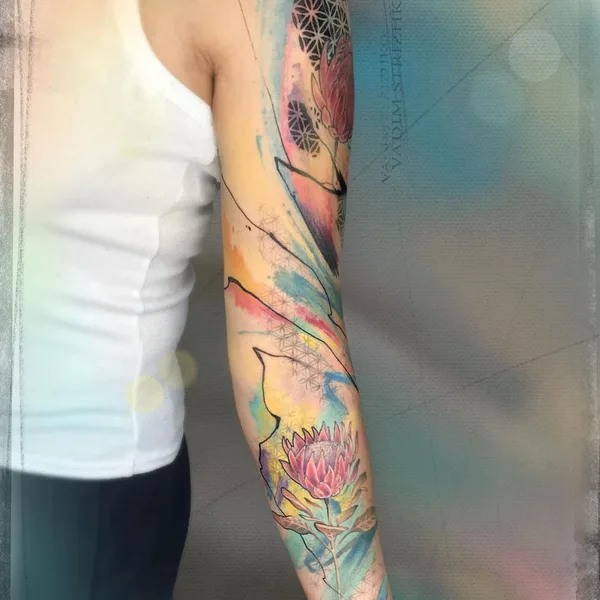 Абстрактная tattoo by Вадим Стрижко in Москва
