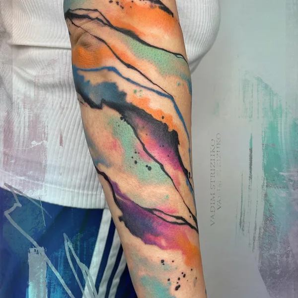 Абстрактная tattoo by Вадим Стрижко in Москва