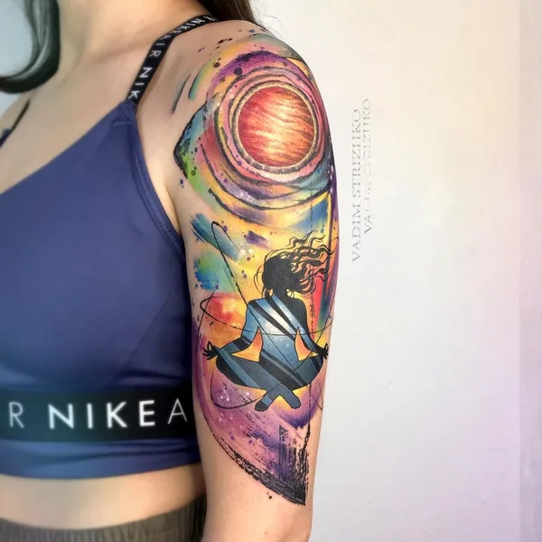 Абстрактная tattoo by Вадим Стрижко in Москва