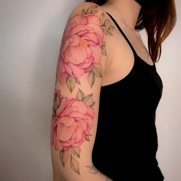 Feminine tattoo by Ольга Котова in Moscow