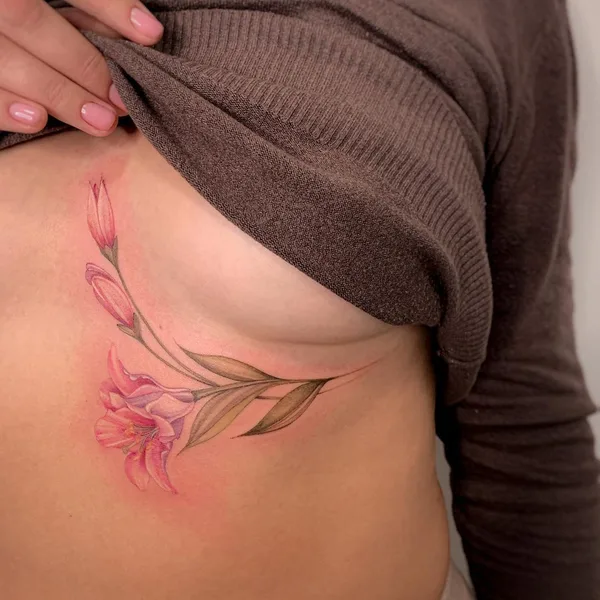 Feminine tattoo by Ольга Котова in Moscow