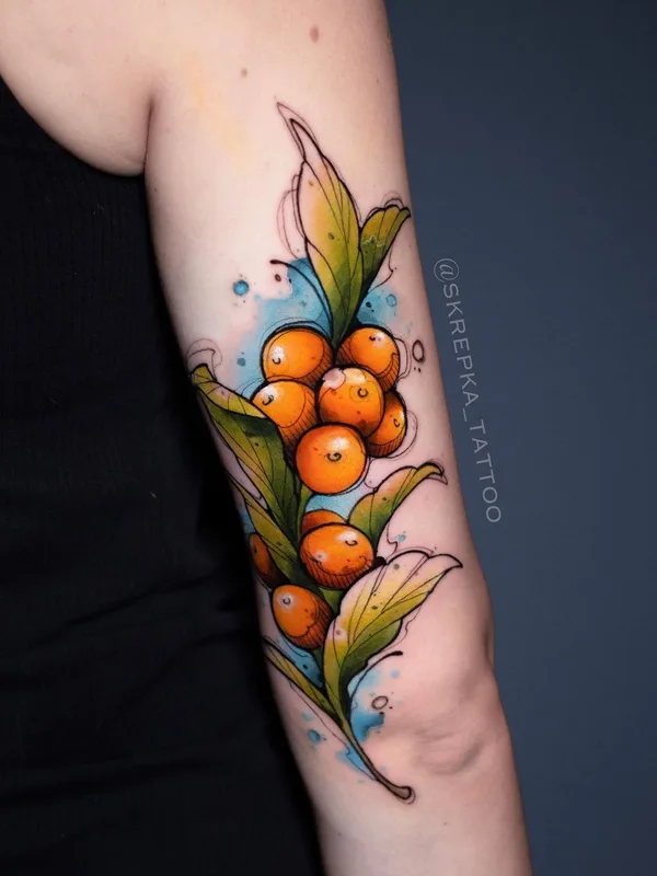 color illustrative tattoo on forearm #43747 | Tattoo Artist Настя SKREPKA