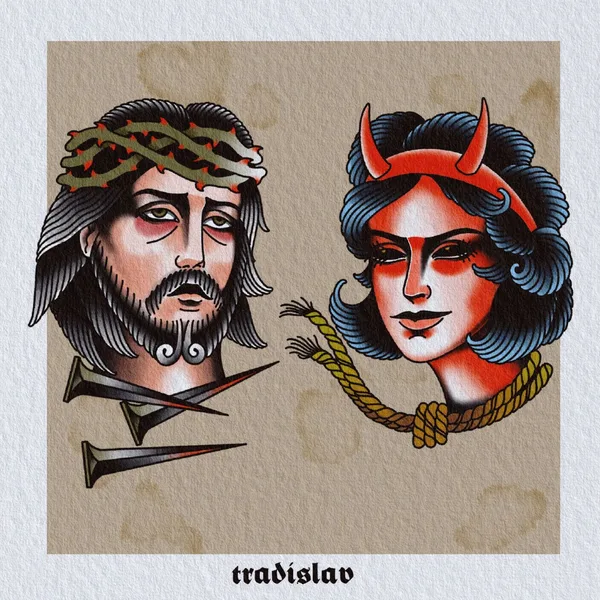 Neo Traditional tattoo by Tradislav in Moscow