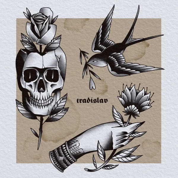 Neo Traditional tattoo by Tradislav in Moscow