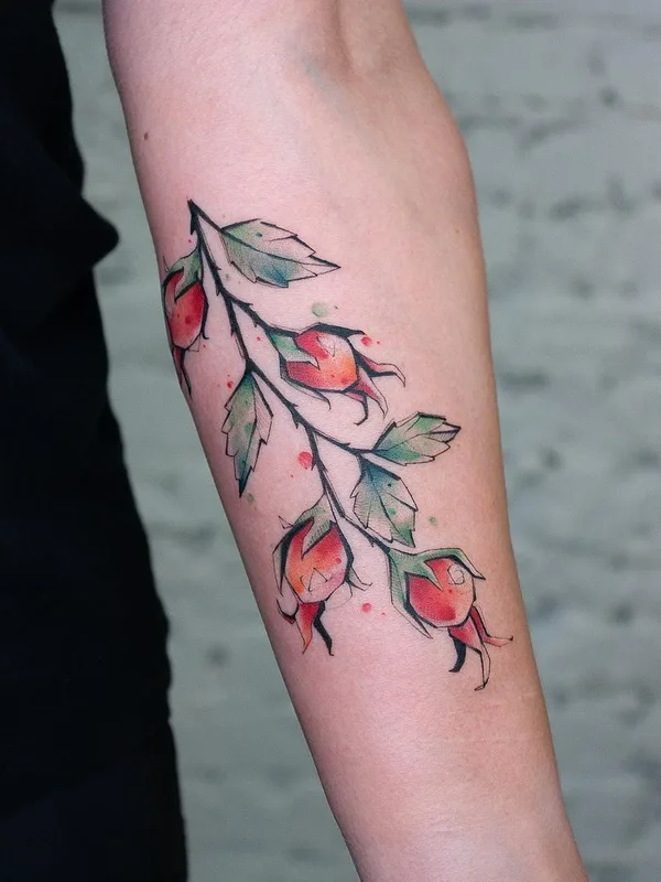 color watercolor tatuaje en forearm #43818 | Tatuador Алексей Панченко