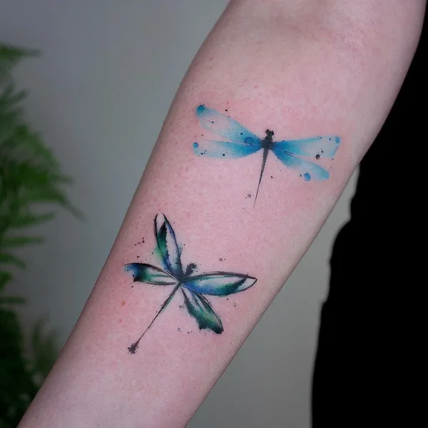 Watercolor tattoo by Алексей Панченко in Moscow