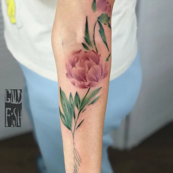 Feminine tattoo by Сельма Нагель in Moscow