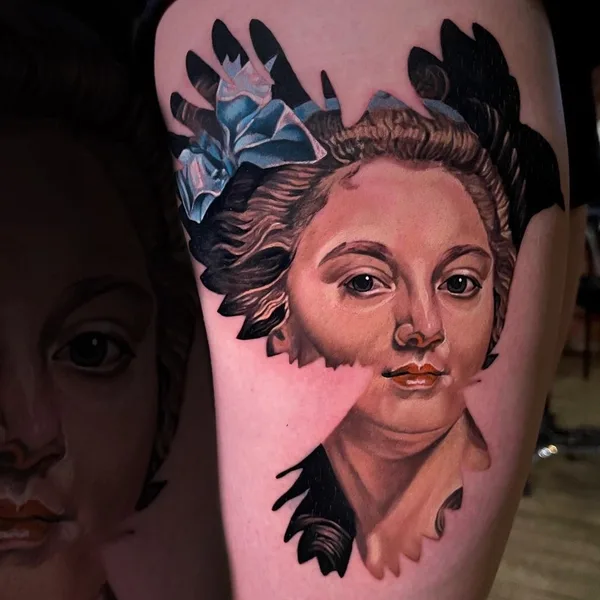Portrait tattoo by Arthur Black in Saint Petersburg