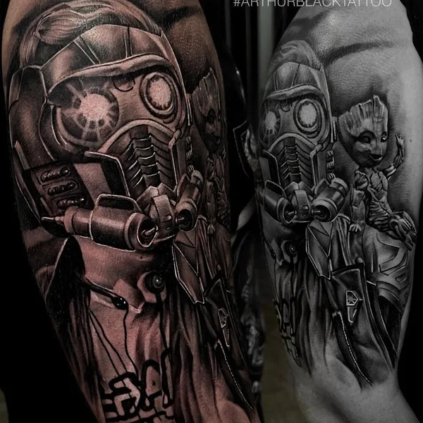 Portrait tattoo by Arthur Black in Saint Petersburg