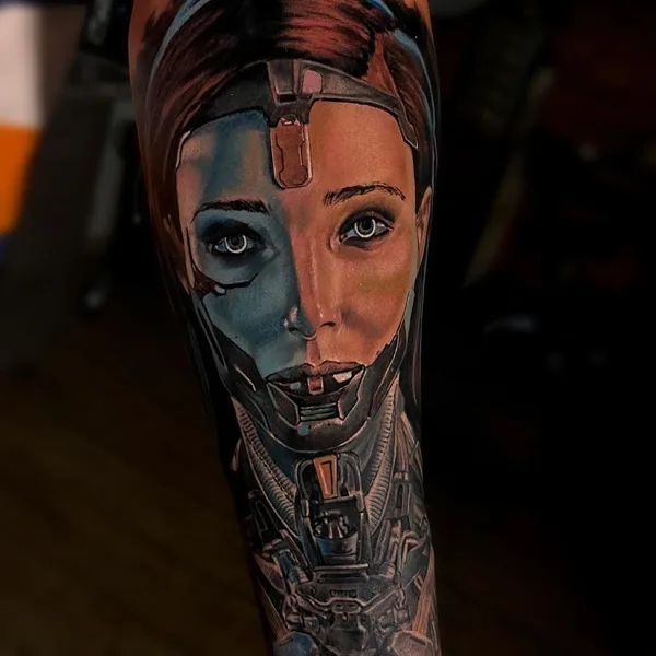 Portrait tattoo by Arthur Black in Saint Petersburg