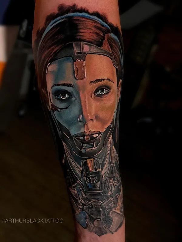 female color photorealism 타투 부위 forearm #43848 | 타투이스트 Arthur Black