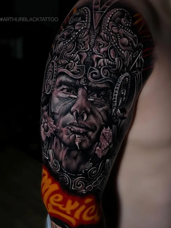 black and grey realism 타투 부위 upper arm #43849 | 타투이스트 Arthur Black