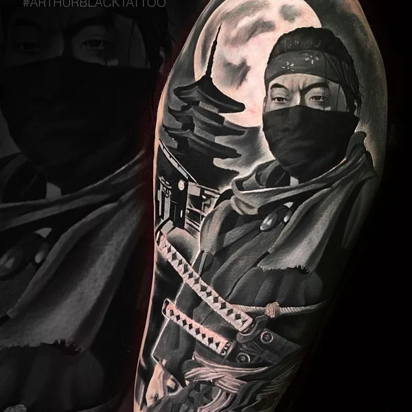 Portrait tattoo by Arthur Black in Saint Petersburg