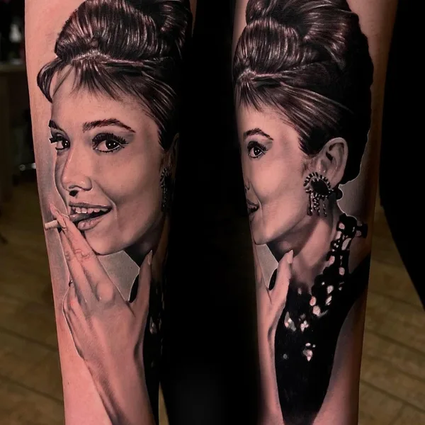 Portrait tattoo by Arthur Black in Saint Petersburg