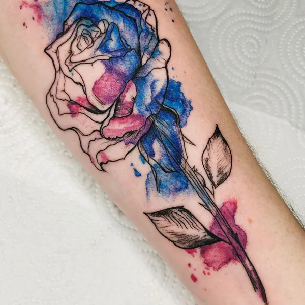 Color tattoo by Алина Ашарчук in Minsk