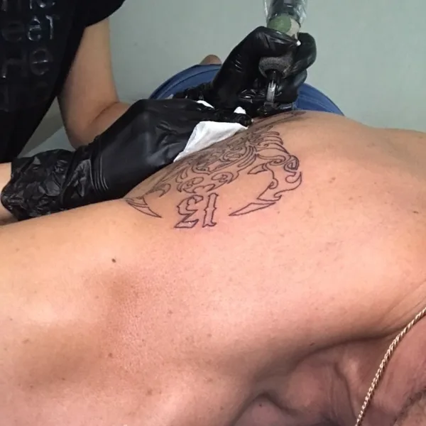 Color tattoo by Алина Ашарчук in Minsk