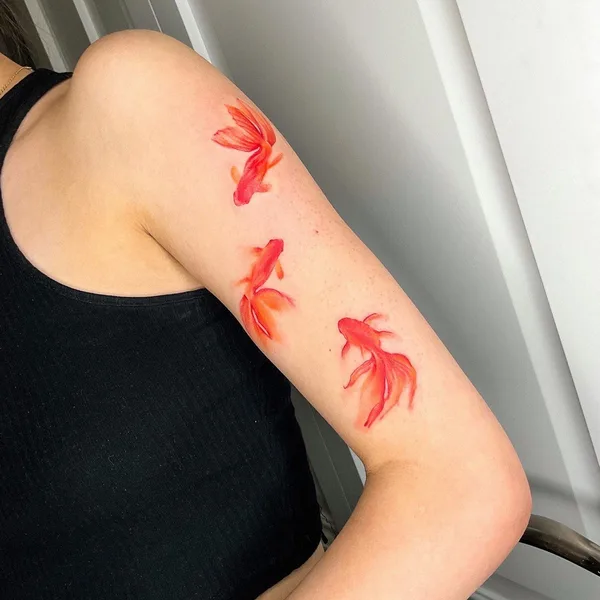Color tattoo by Алина Ашарчук in Minsk