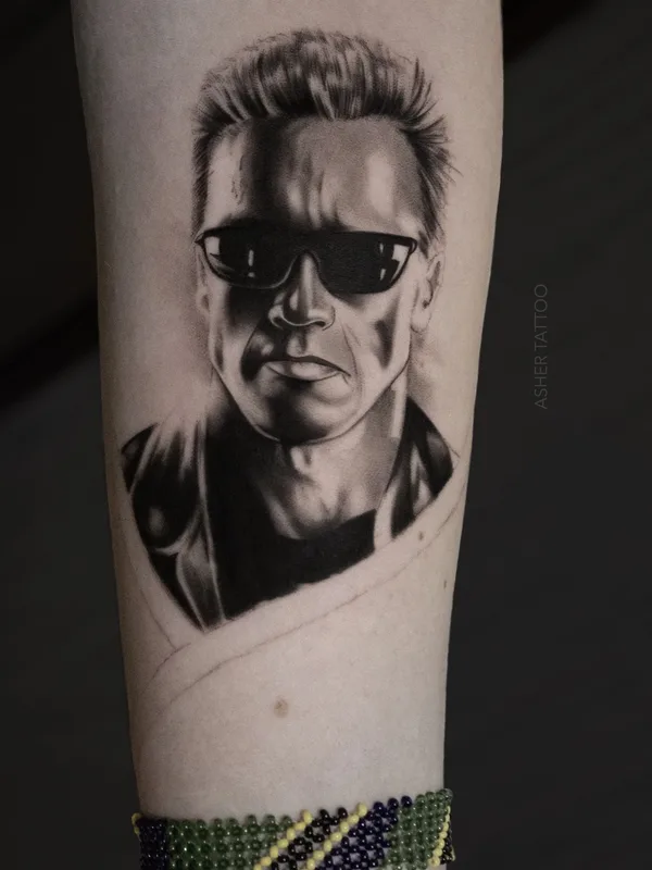 black and grey realism татуировка на forearm #59983 | Тату мастер Asher Ашот