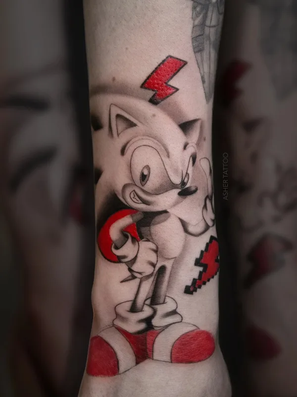 color cartoon татуировка на forearm #59988 | Тату мастер Asher Ашот