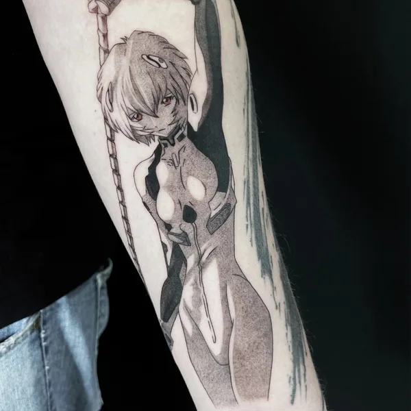 Anime tattoo by Ирина Пихта in Тамбов