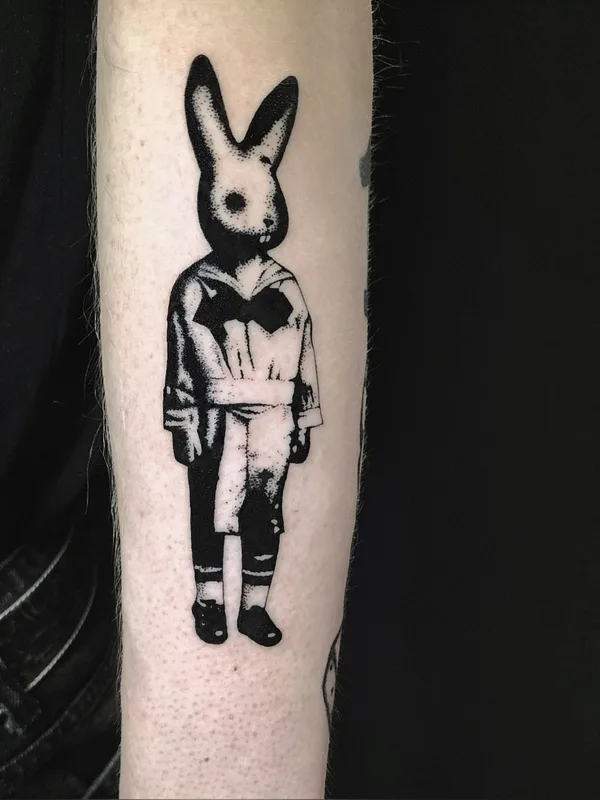 black blackwork Tatuaggio su forearm #75601 | Tatuatore Ирина Пихта
