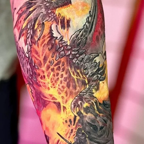 Lettering tattoo by Леон, студия L-Tattoo in Могилев
