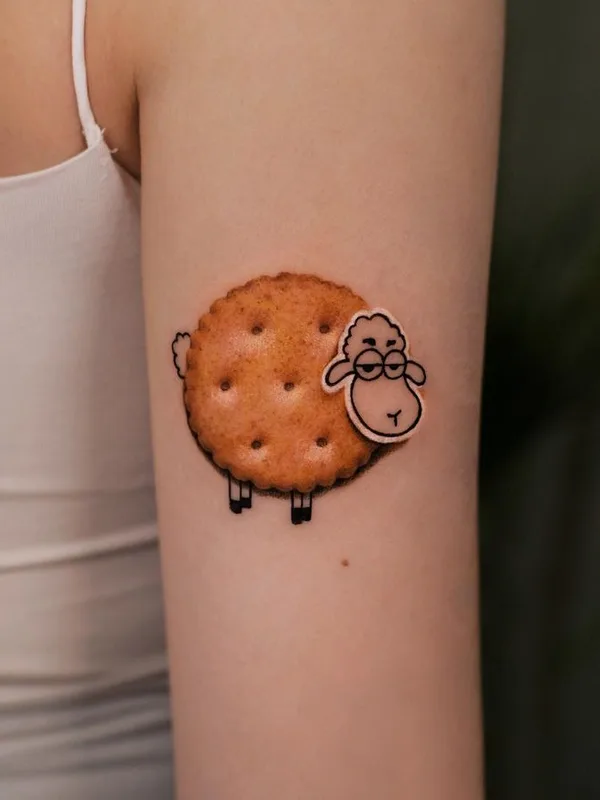 female color cartoon tatouage sur upper arm #75621 | Artiste tatoueur newtattoo_zu