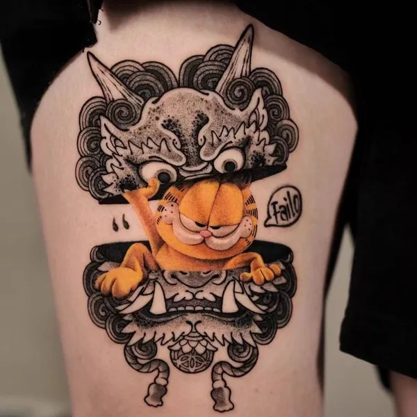 Illustrative tattoo by newtattoo_zu in Beijing